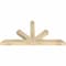 Ekena Millwork Saratoga Rough Sawn Timber Gable Bracket, Douglas Fir, 60"W x 30"H x 4"D x 4"F, 12/12 Pitch GBW060X30X0404SAR00RDF - alternate 3